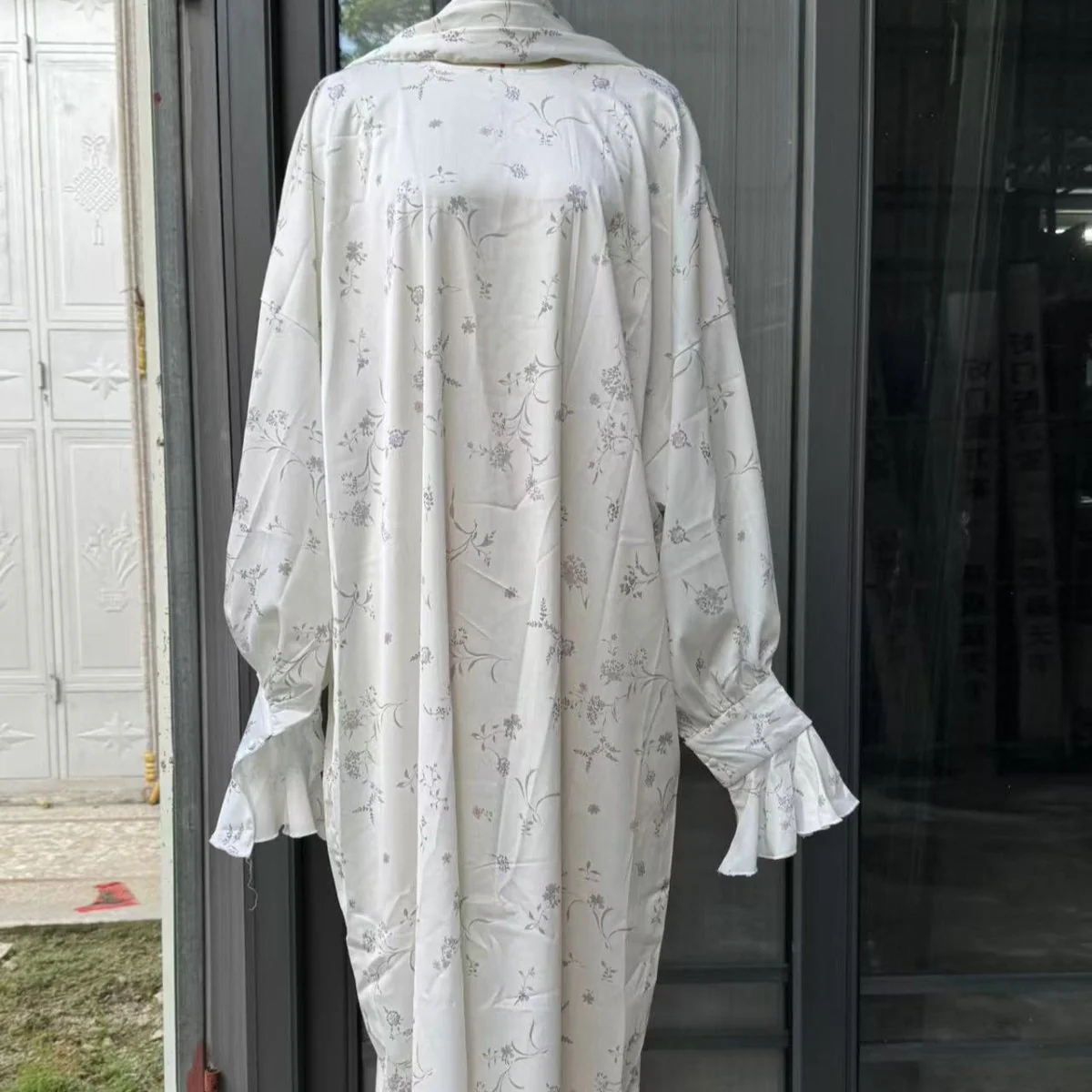 Floral Print Abaya with Matching Hijab (MA413) - Image 5