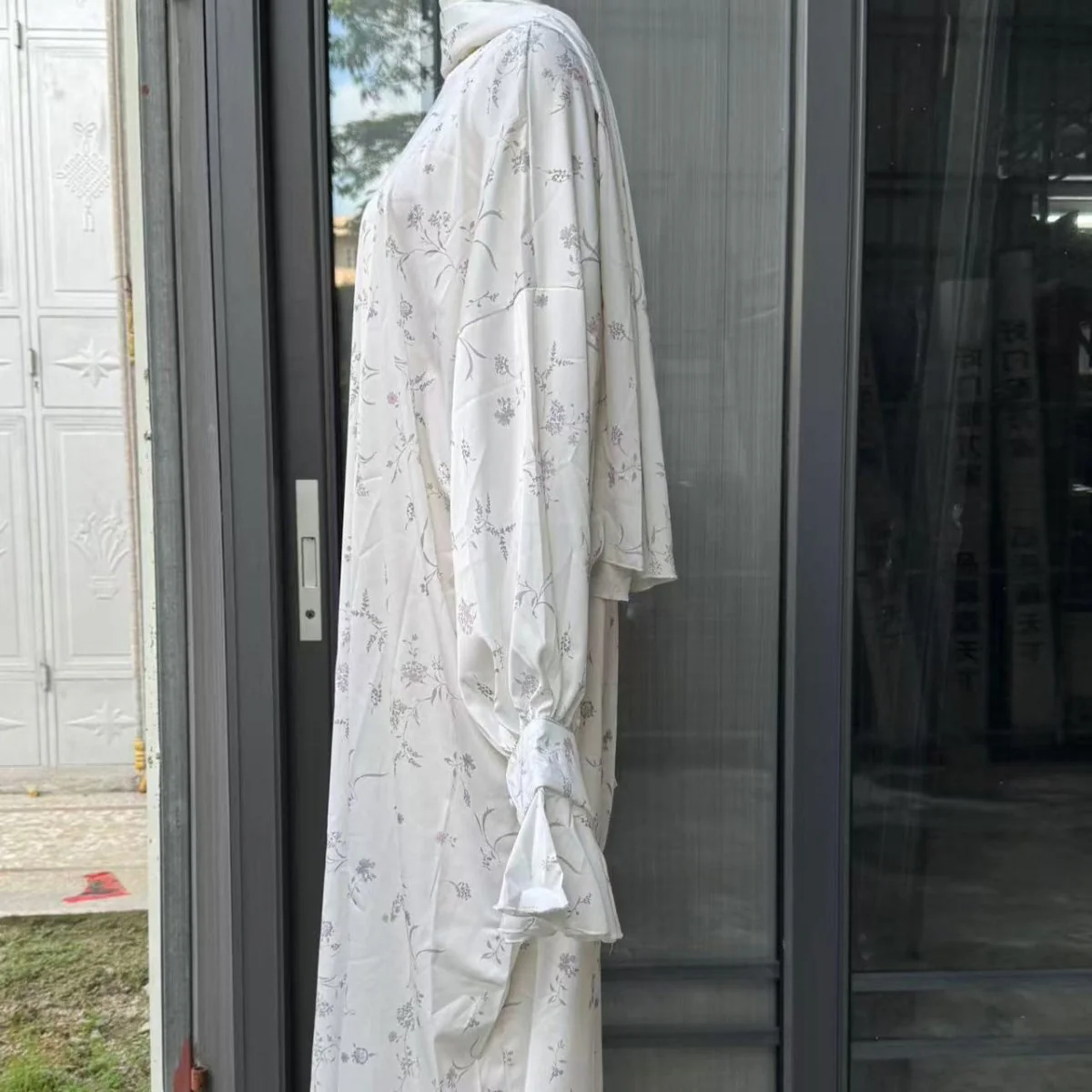 Floral Print Abaya with Matching Hijab (MA413) - Image 6