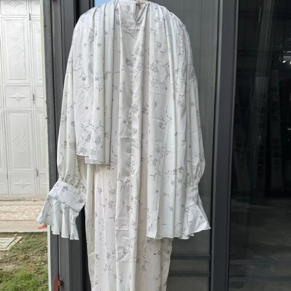 Floral Print Abaya with Matching Hijab (MA413) - Image 7
