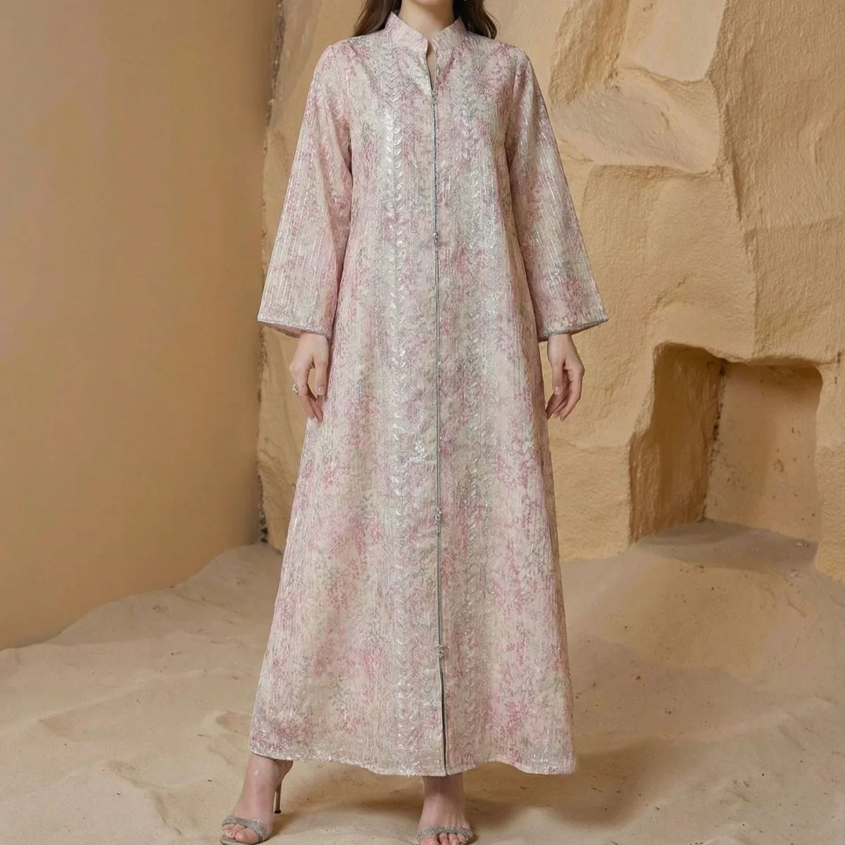 Floral Print Abaya(MA394) - Image 5
