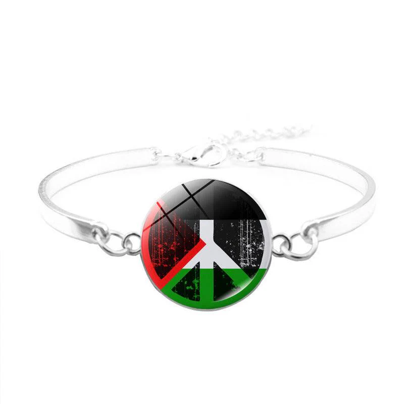 Free Palestine Bracelet | Palestinian Flag Keffiyeh Bracelet (MAC081) - Image 10
