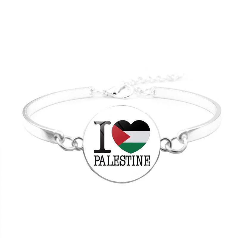 Free Palestine Bracelet | Palestinian Flag Keffiyeh Bracelet (MAC081) - Image 2