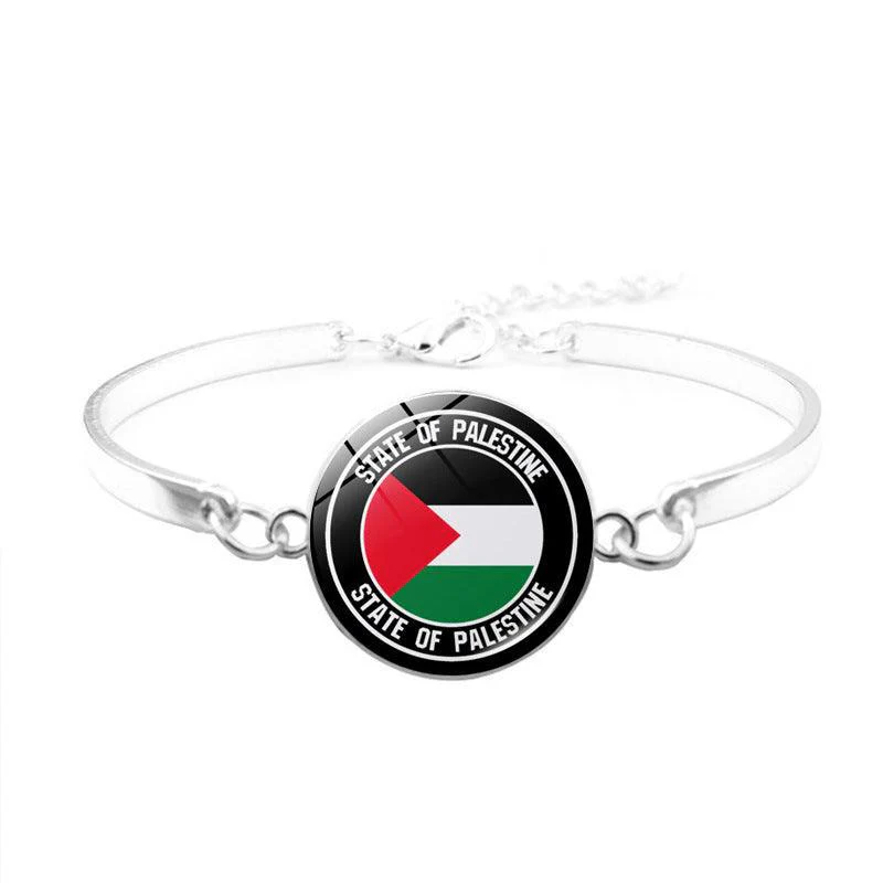 Free Palestine Bracelet | Palestinian Flag Keffiyeh Bracelet (MAC081) - Image 9