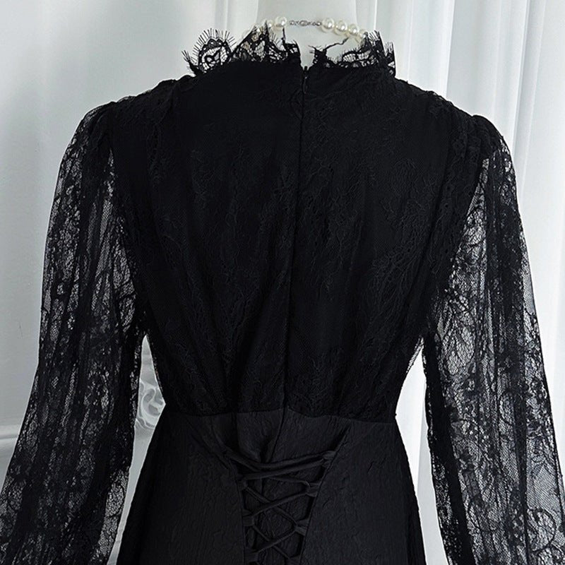 French Lace V-Neck Maxi Dress(MS361) - Image 7