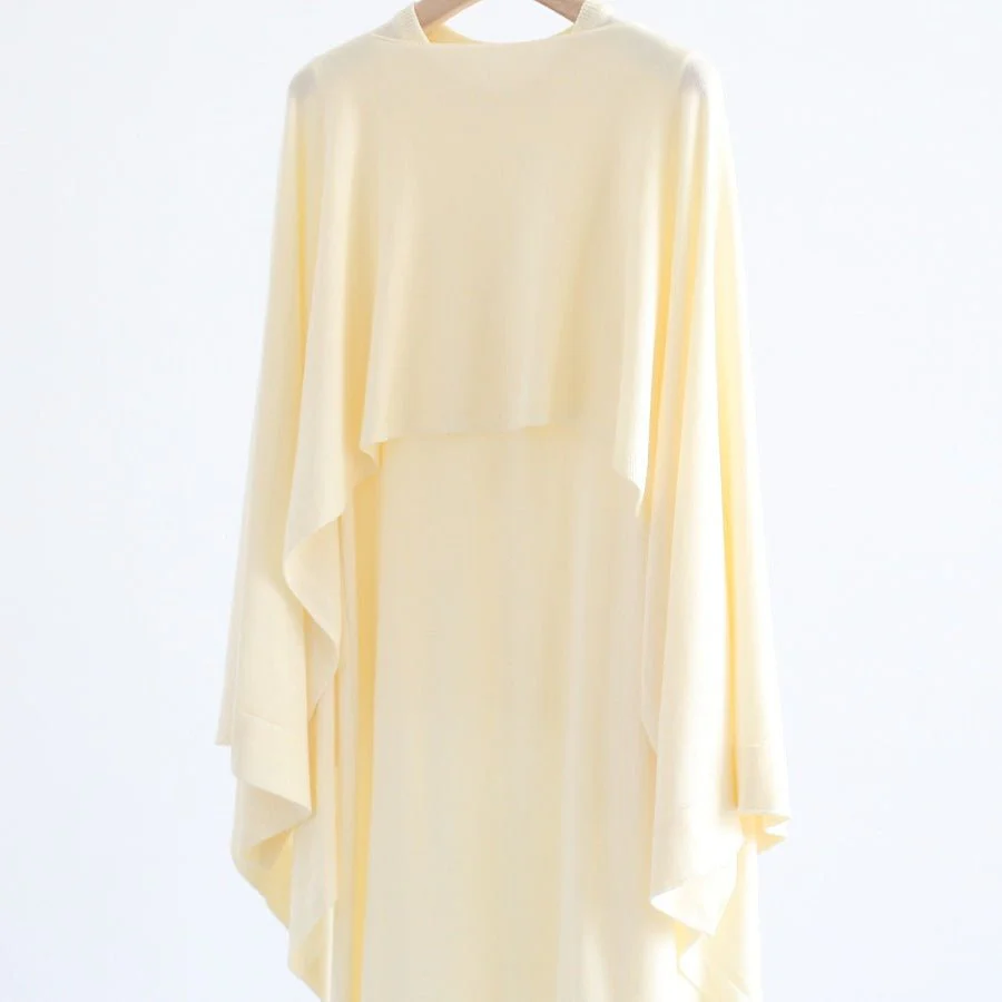 French-Style Two-Piece with Draped Poncho (MS310) - Image 4