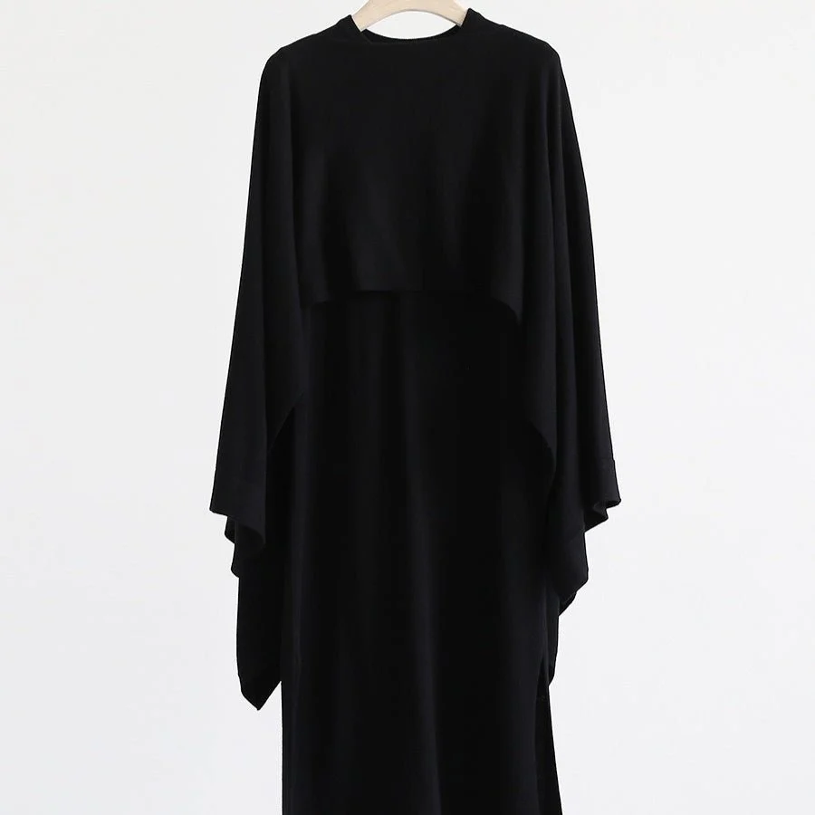 French-Style Two-Piece with Draped Poncho (MS310) - Image 5