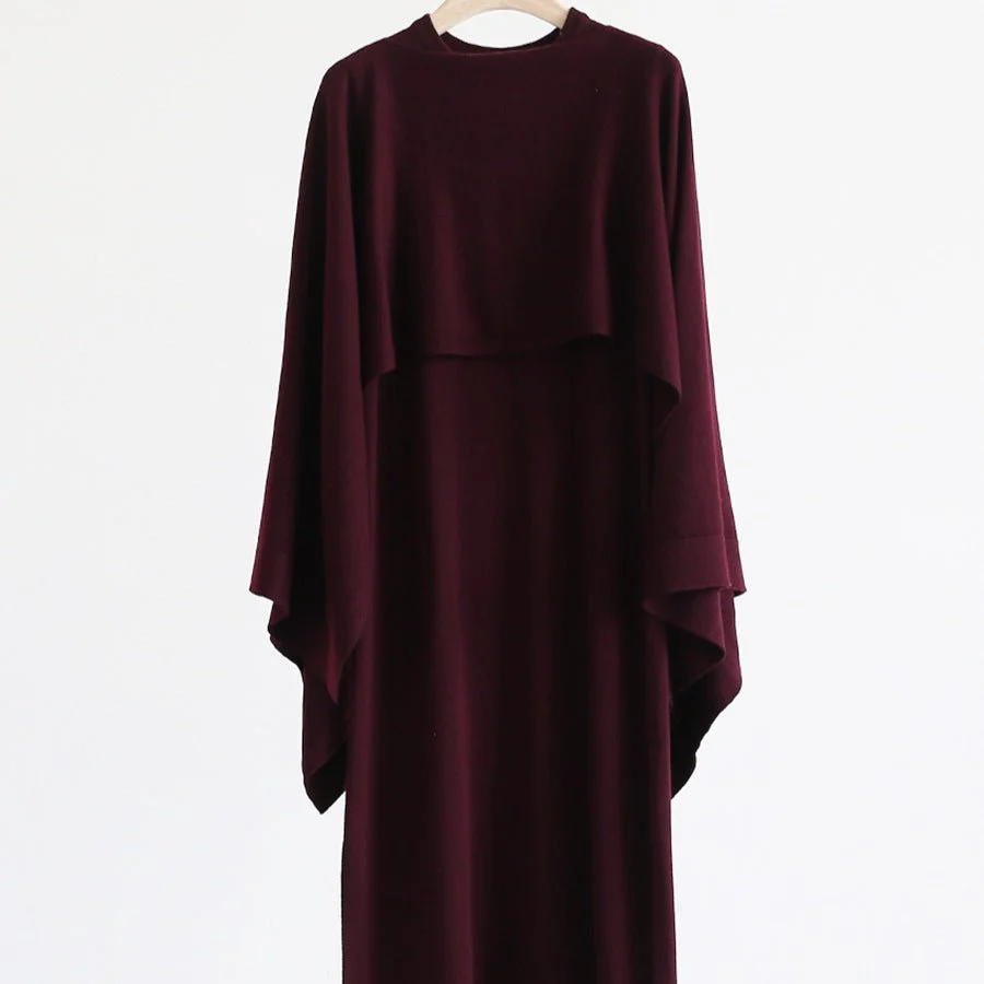 French-Style Two-Piece with Draped Poncho (MS310) - Image 6