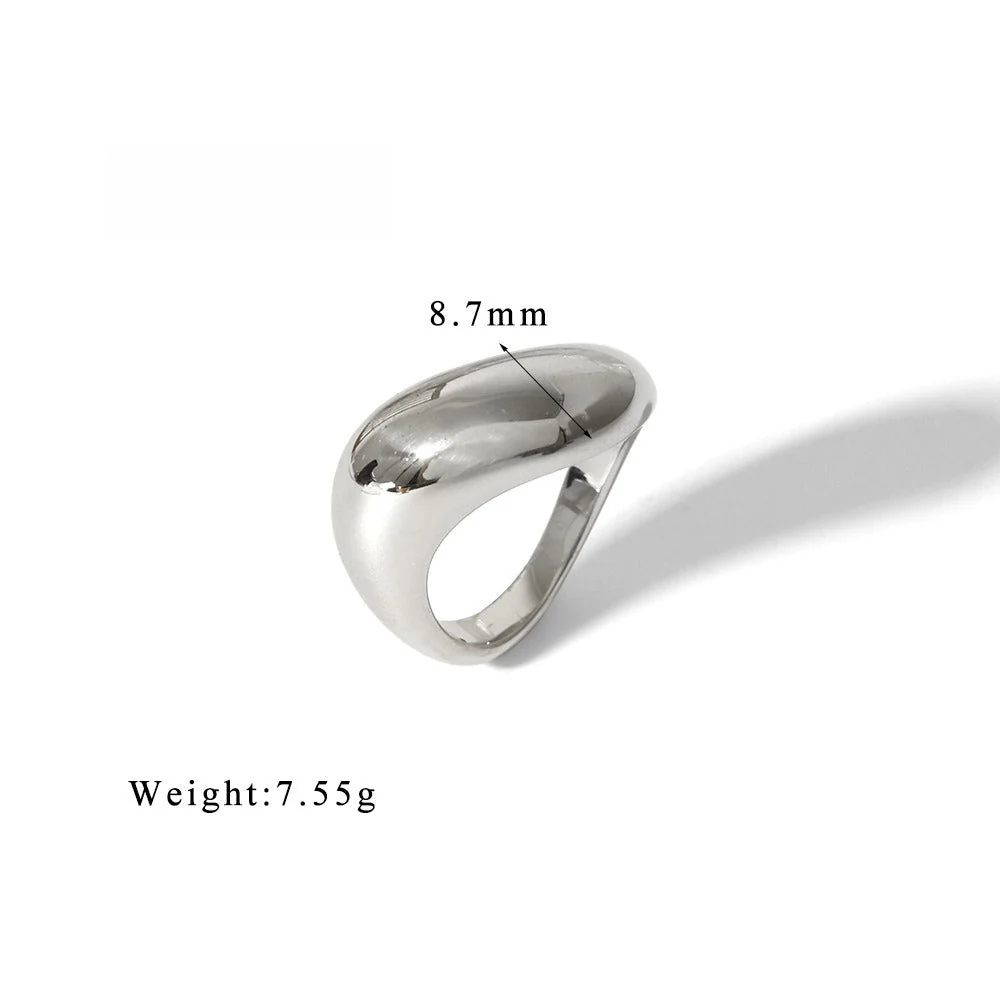Geometric Brilliance Ring Minimalist High-Shine Bands for Stacking & Styling (MAC272) - Image 11