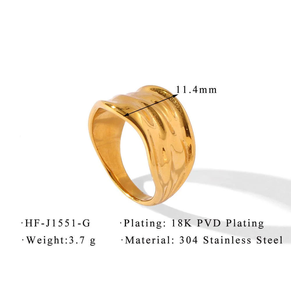 Geometric Brilliance Ring Minimalist High-Shine Bands for Stacking & Styling (MAC272) - Image 12