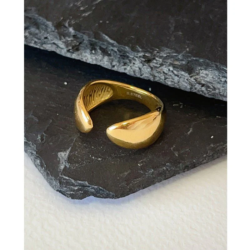 Geometric Brilliance Ring Minimalist High-Shine Bands for Stacking & Styling (MAC272) - Image 6