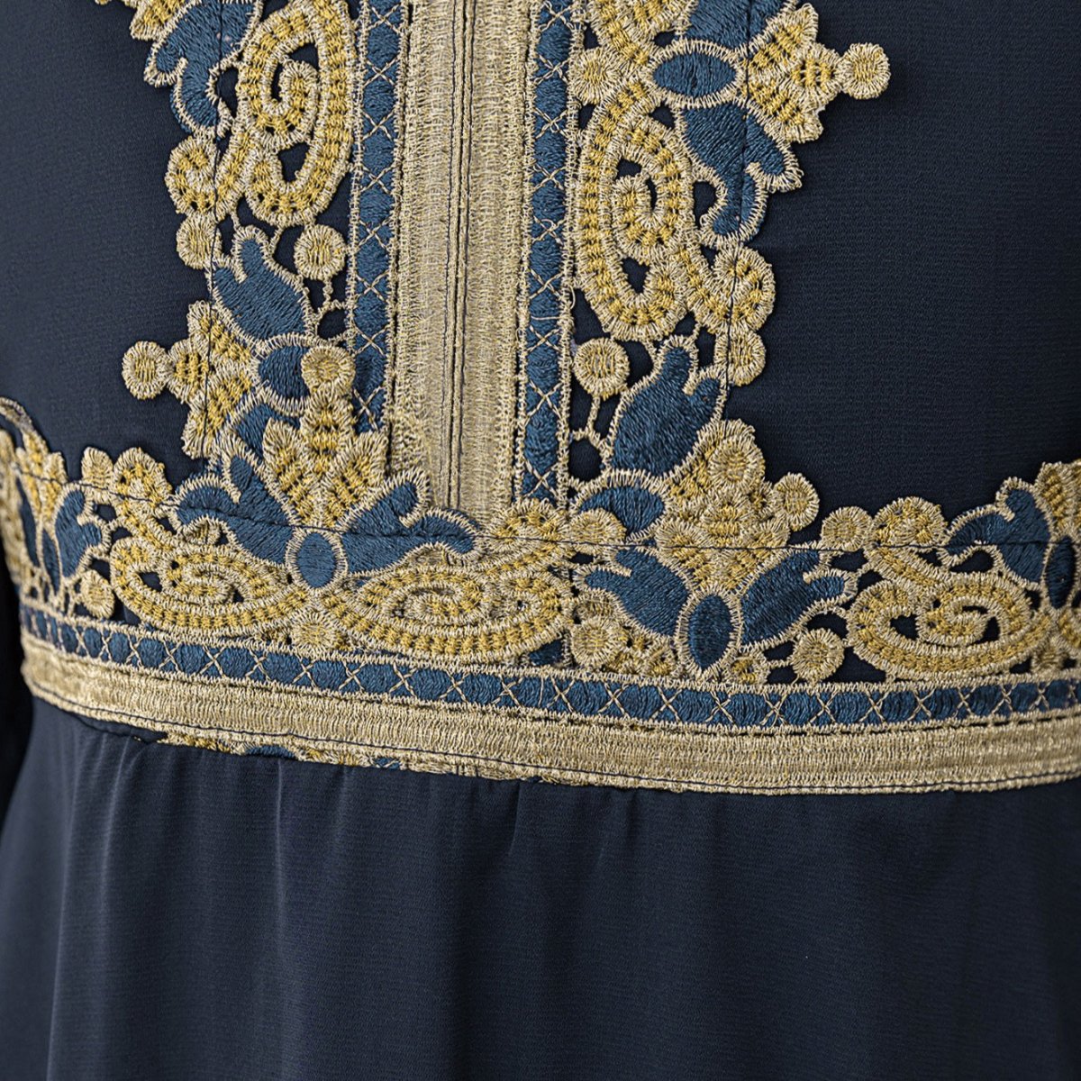 Girls Embroidered Kaftan Dress(MKG020) - Image 6