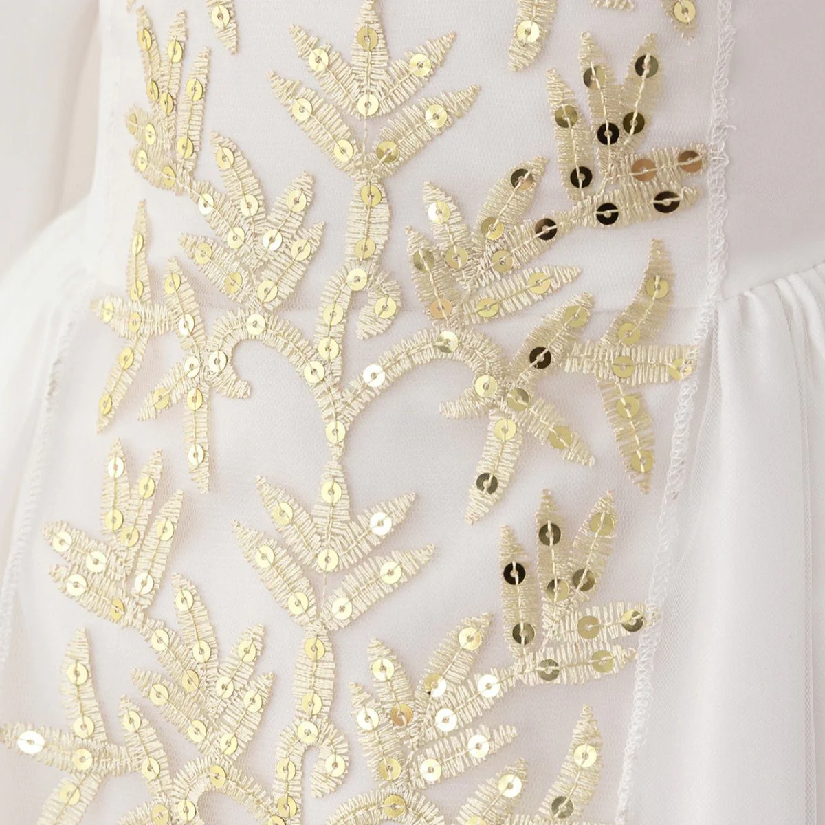 Girls Embroidered Princess Dress with Tulle Overlay(MKG022) - Image 10