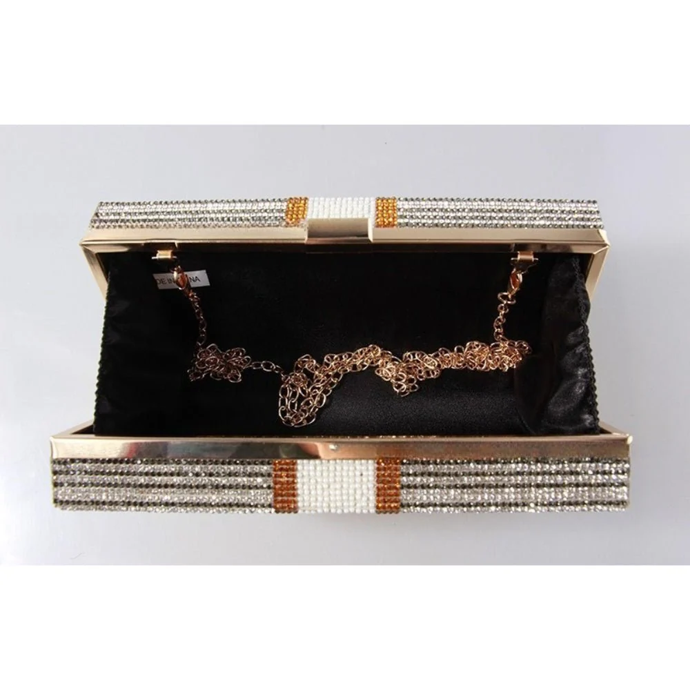 Glamorous Fully Bedazzled Dollar Motif Evening Bag Party Clutch (MAC293) - Image 15