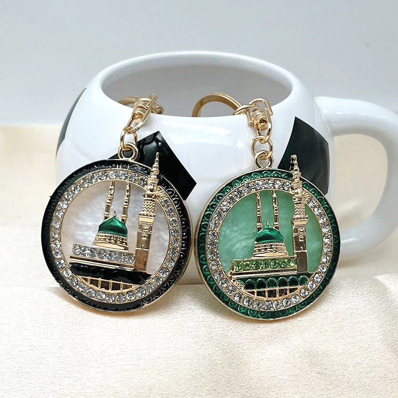 Gold Plated Mosque Of The Prophet Keychain | Masjid an-Nabawi Keychain (MAC214) - Image 2