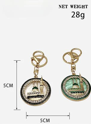 Gold Plated Mosque Of The Prophet Keychain | Masjid an-Nabawi Keychain (MAC214) - Image 6