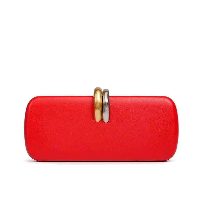 Gold & Silver Accent Structured Clutch Bag(MAC429) - Image 10