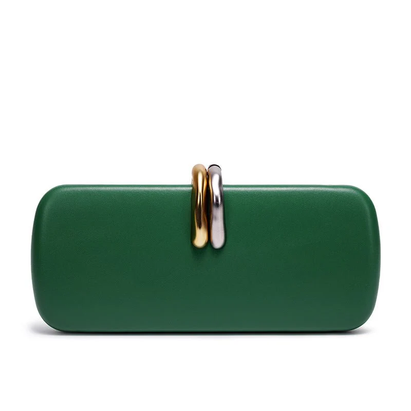 Gold & Silver Accent Structured Clutch Bag(MAC429) - Image 15
