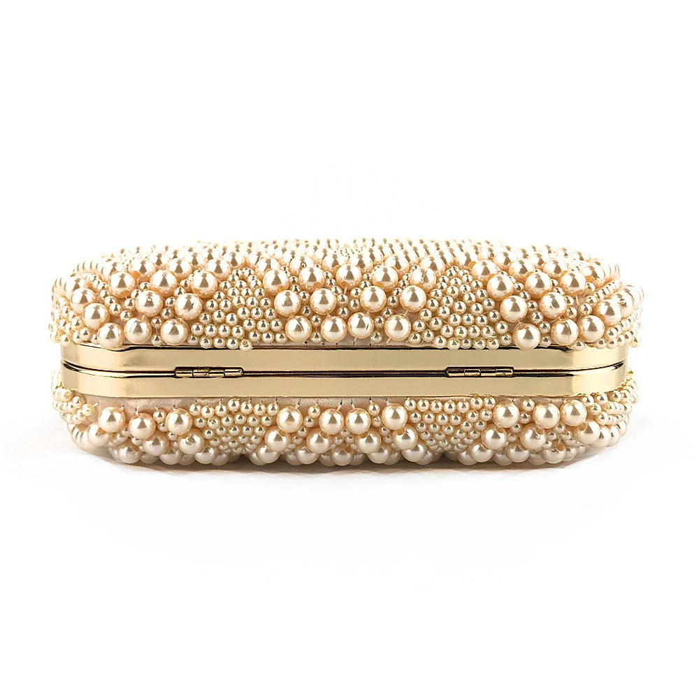 Hand-Beaded Pearl Evening Elegance Handbag (MAC286) - Image 12