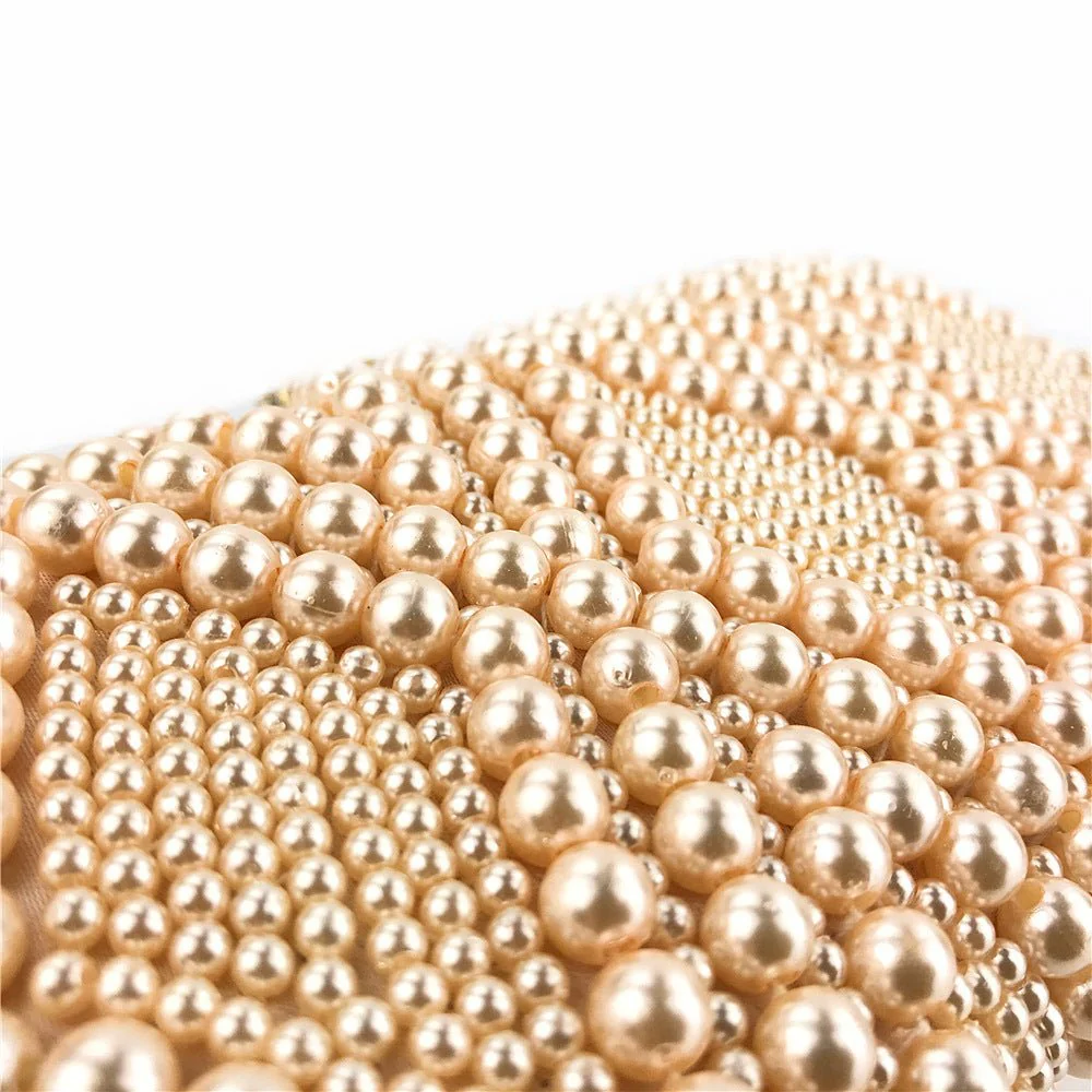 Hand-Beaded Pearl Evening Elegance Handbag (MAC286) - Image 14