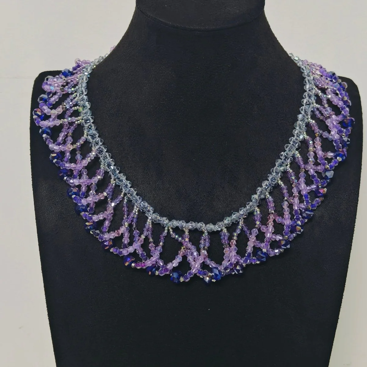 Handmade Woven Beaded Necklace | Glass Beads & Shell Pearls Choker | Intricate Seed Bead Art Necklace (MAC343) - Image 19