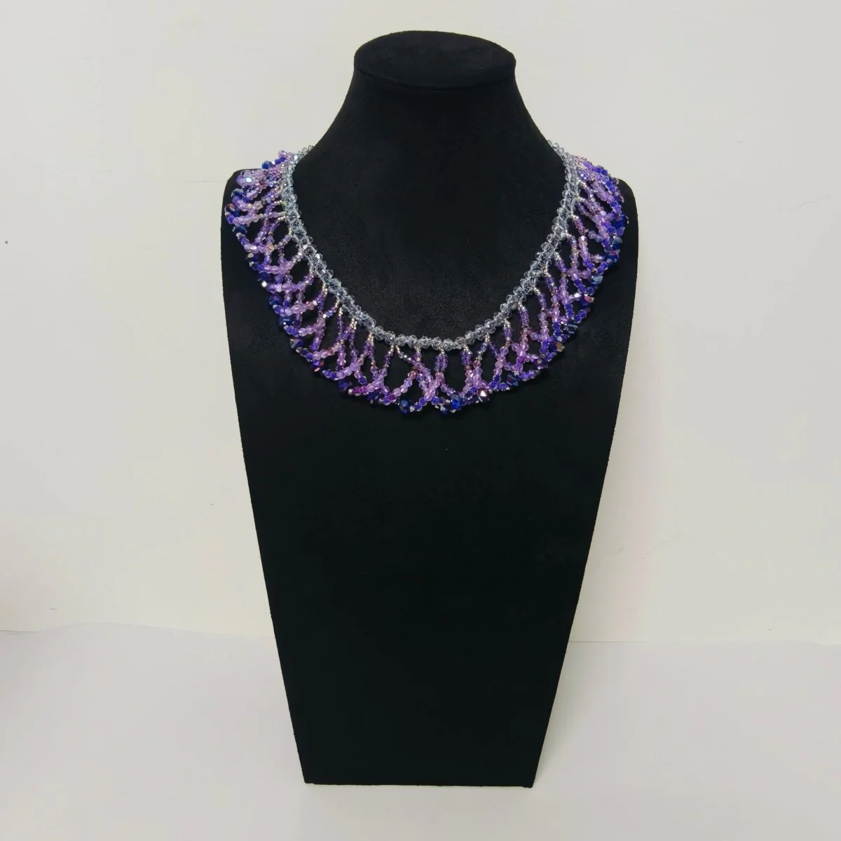 Handmade Woven Beaded Necklace | Glass Beads & Shell Pearls Choker | Intricate Seed Bead Art Necklace (MAC343) - Image 25