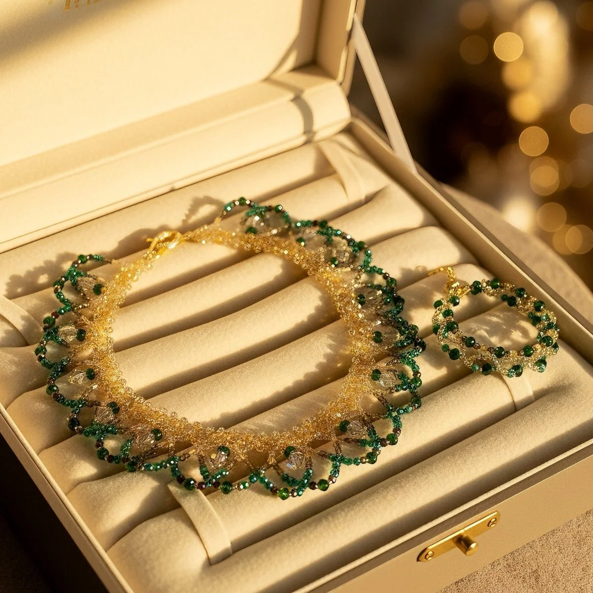 Handmade Woven Beaded Necklace | Glass Beads & Shell Pearls Choker | Intricate Seed Bead Art Necklace (MAC343) - Image 31