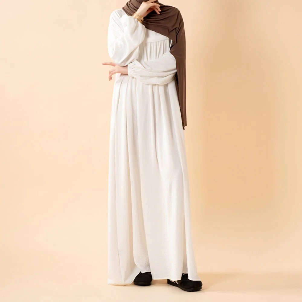 Crepe Abaya with Secure Pockets for Umrah (MA386) - Image 20