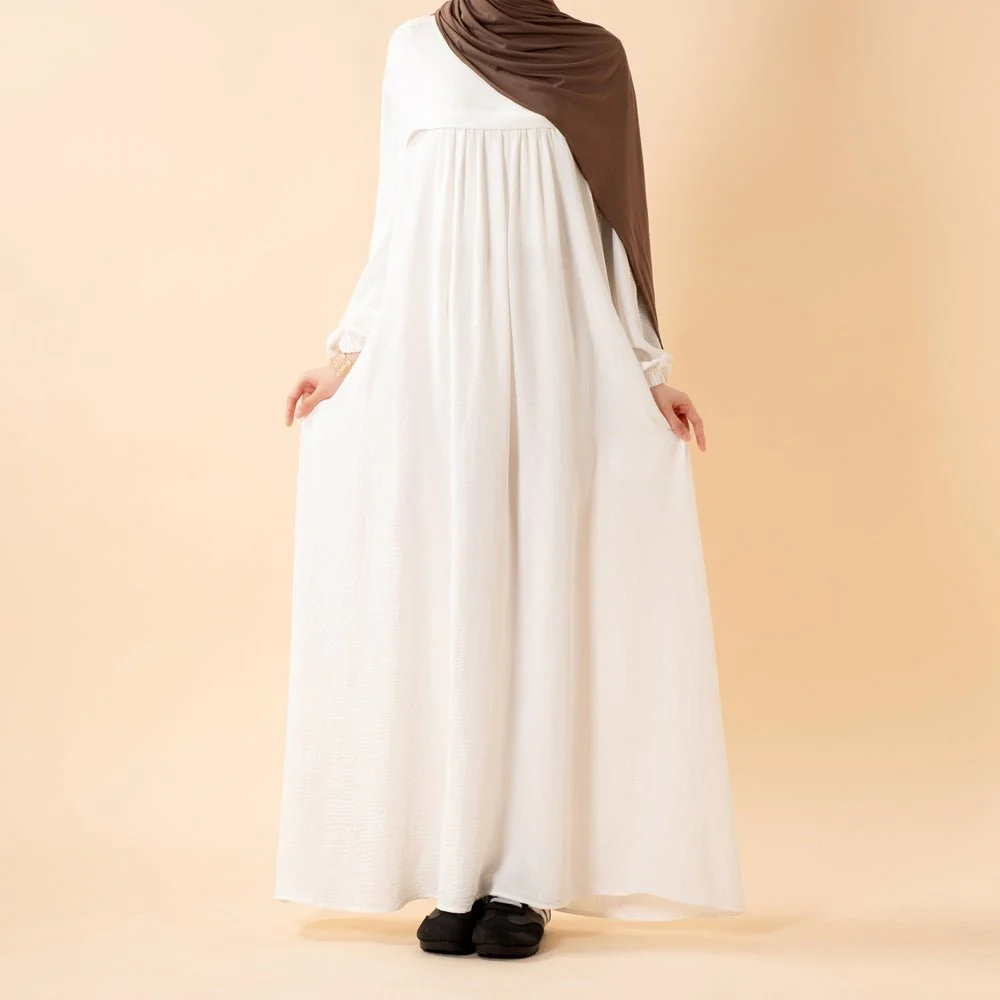 Crepe Abaya with Secure Pockets for Umrah (MA386) - Image 22