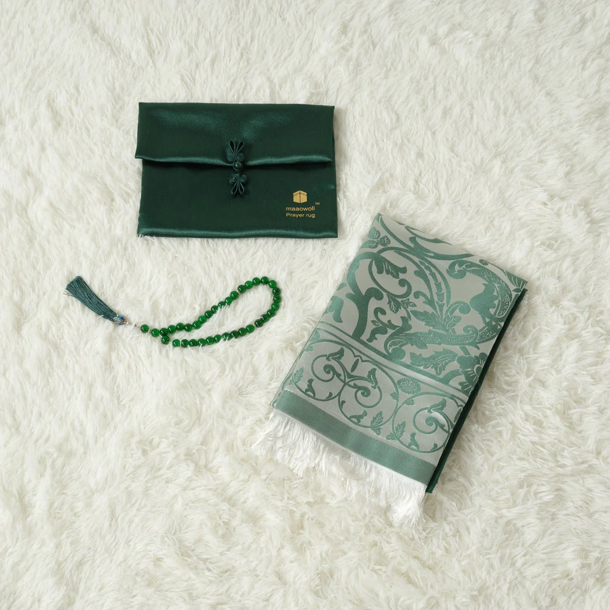 Haute Eco-Friendly New Prayer Mat and Tasbeeh Set(MR068) - Image 6