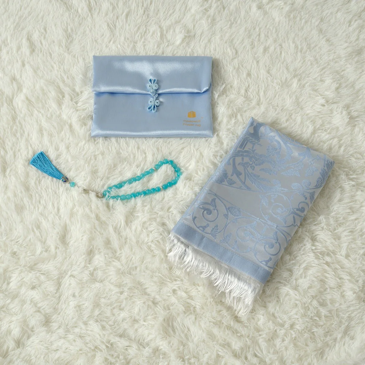 Haute Eco-Friendly New Prayer Mat and Tasbeeh Set(MR068) - Image 8