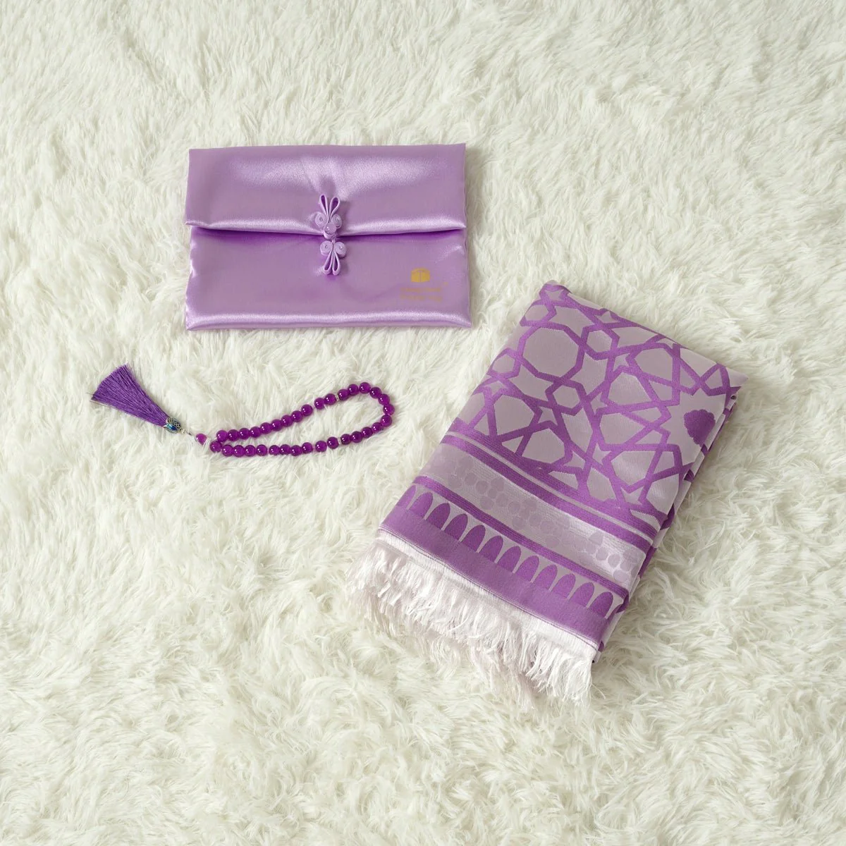 High-End Eco-Friendly New Luxury Prayer Mat and Tasbeeh Set(MR067) - Image 11