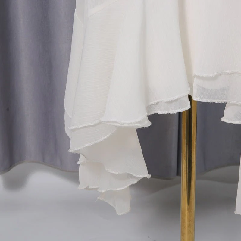 High Neck Ruffle Sleeve Dress(MS360) - Image 9