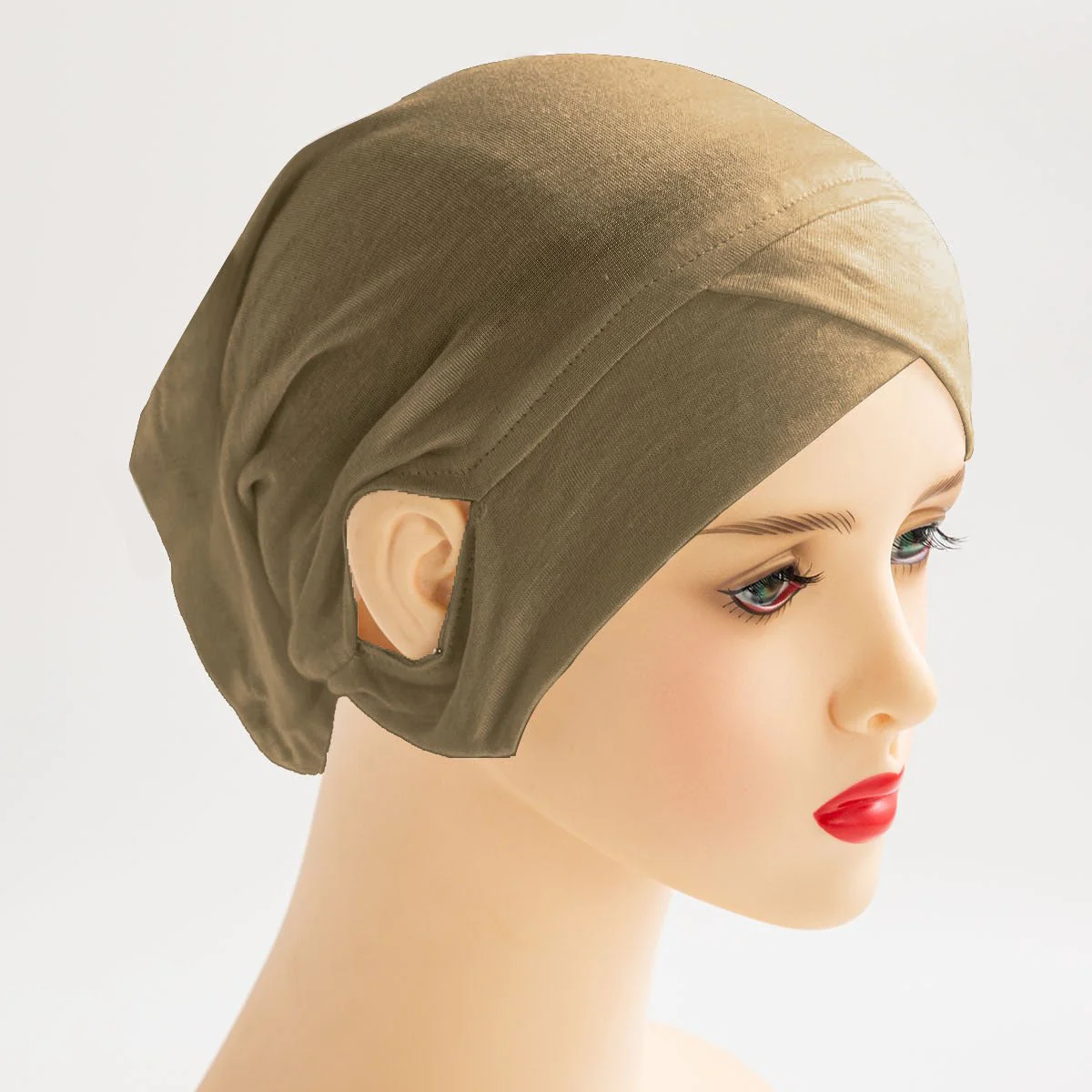 High Stretch Mercerized Cotton Ear-Exposing Inner Cap(MH203) - Image 11
