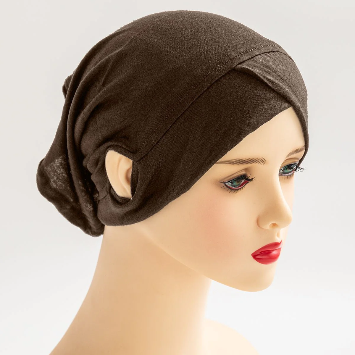 High Stretch Mercerized Cotton Ear-Exposing Inner Cap(MH203) - Image 3