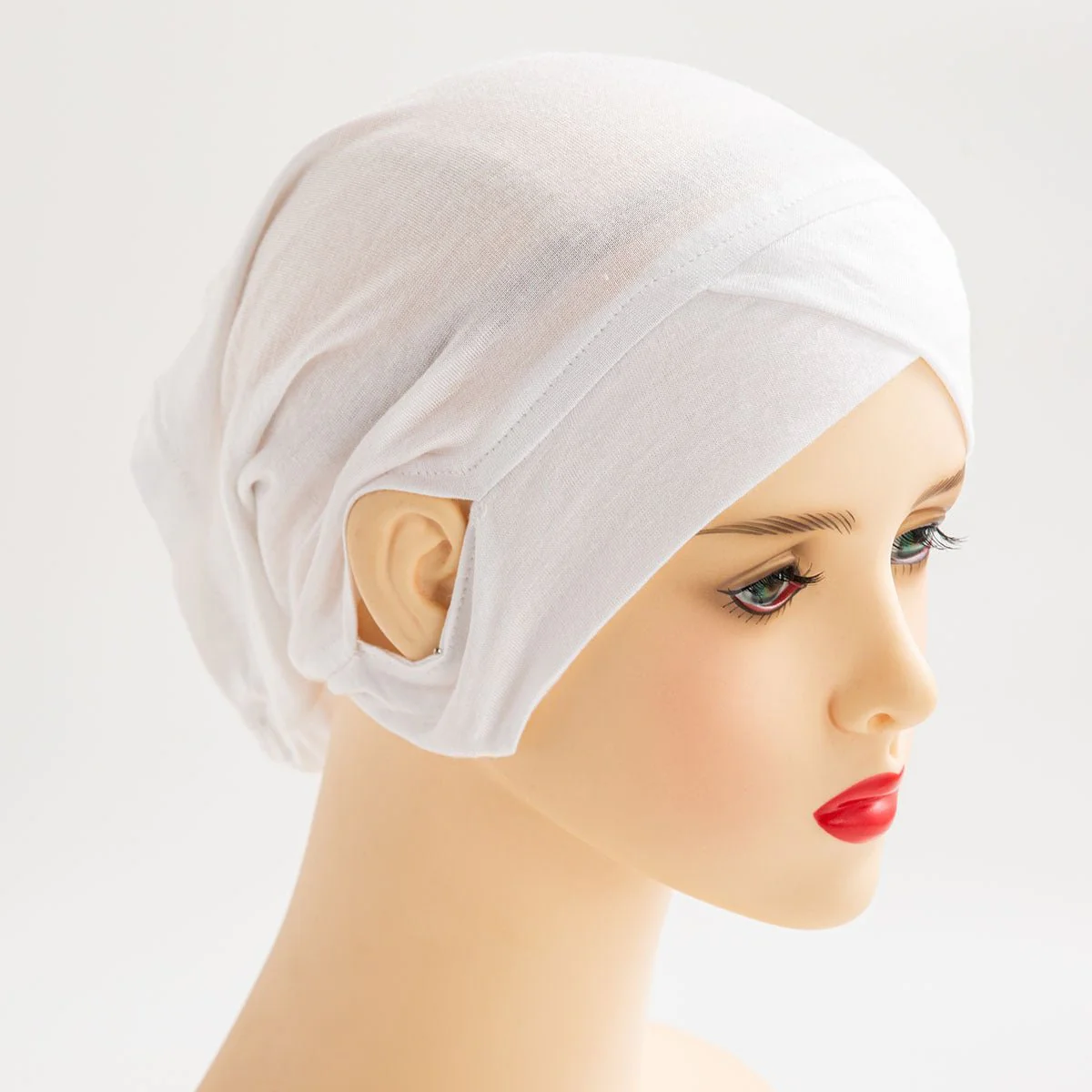High Stretch Mercerized Cotton Ear-Exposing Inner Cap(MH203) - Image 6