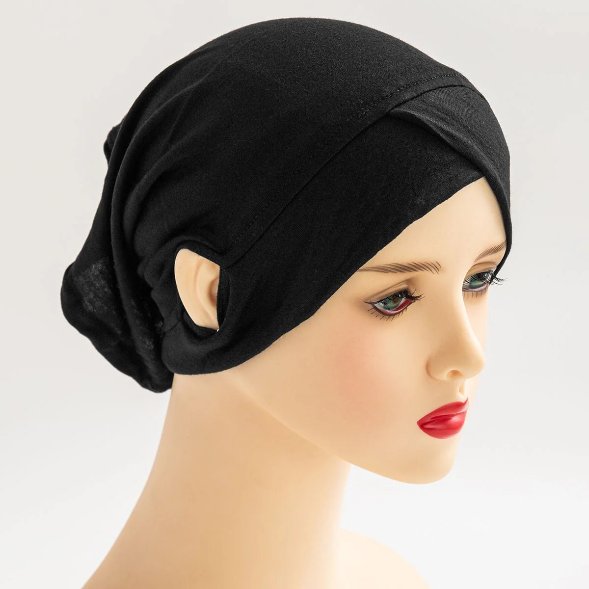 High Stretch Mercerized Cotton Ear-Exposing Inner Cap(MH203) - Image 7