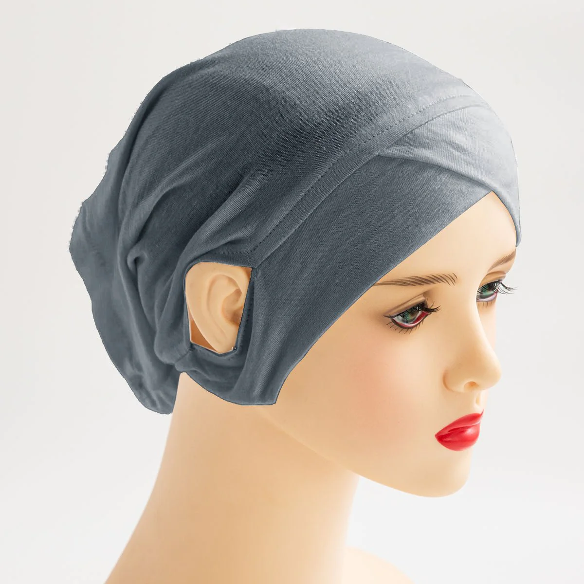 High Stretch Mercerized Cotton Ear-Exposing Inner Cap(MH203) - Image 8