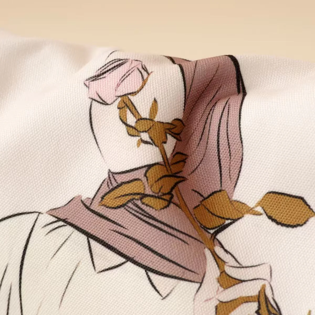 Hijabi Illustrated Canvas Tote Bag – Mariam’s Collection（MAC235） - Image 3