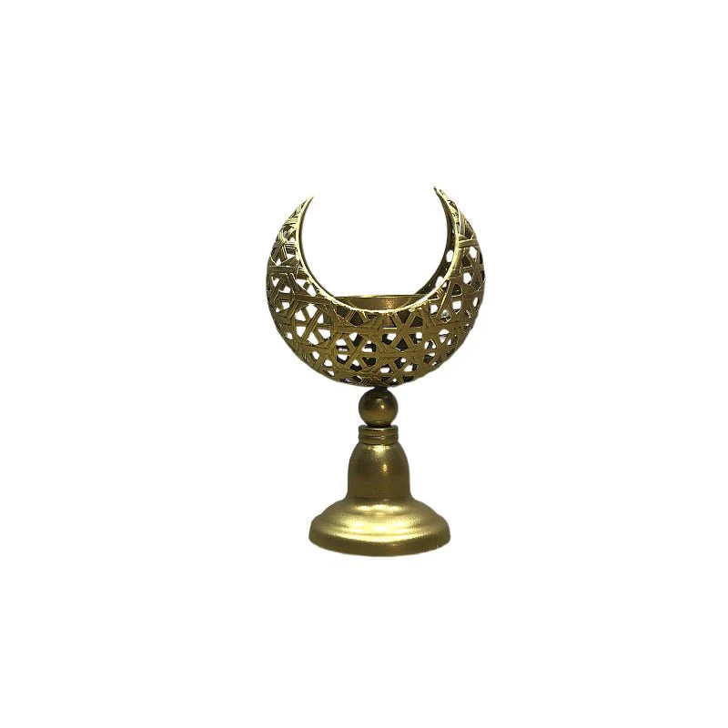 Hollow Moon Candle Holder – Iron Ramadan Decorative Accent (MAC379) - Image 4