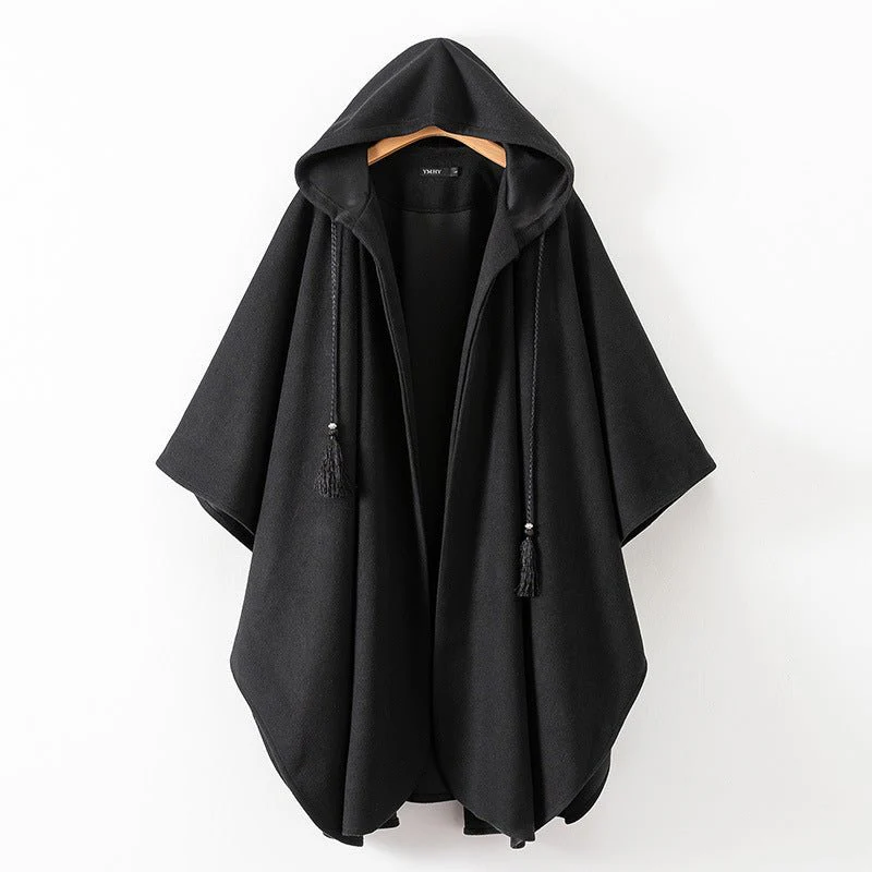 Hooded Cape Coat(MS208)