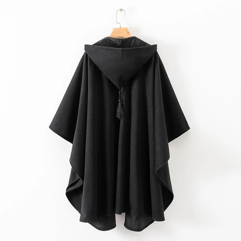 Hooded Cape Coat(MS208) - Image 2