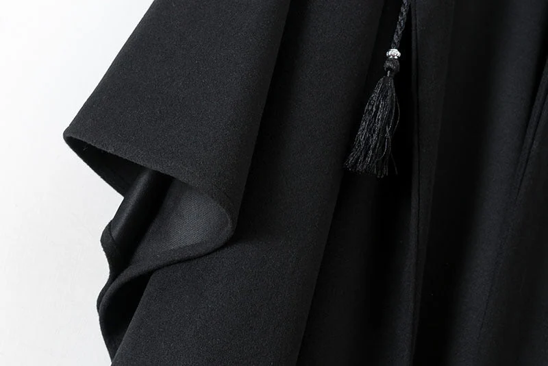 Hooded Cape Coat(MS208) - Image 9