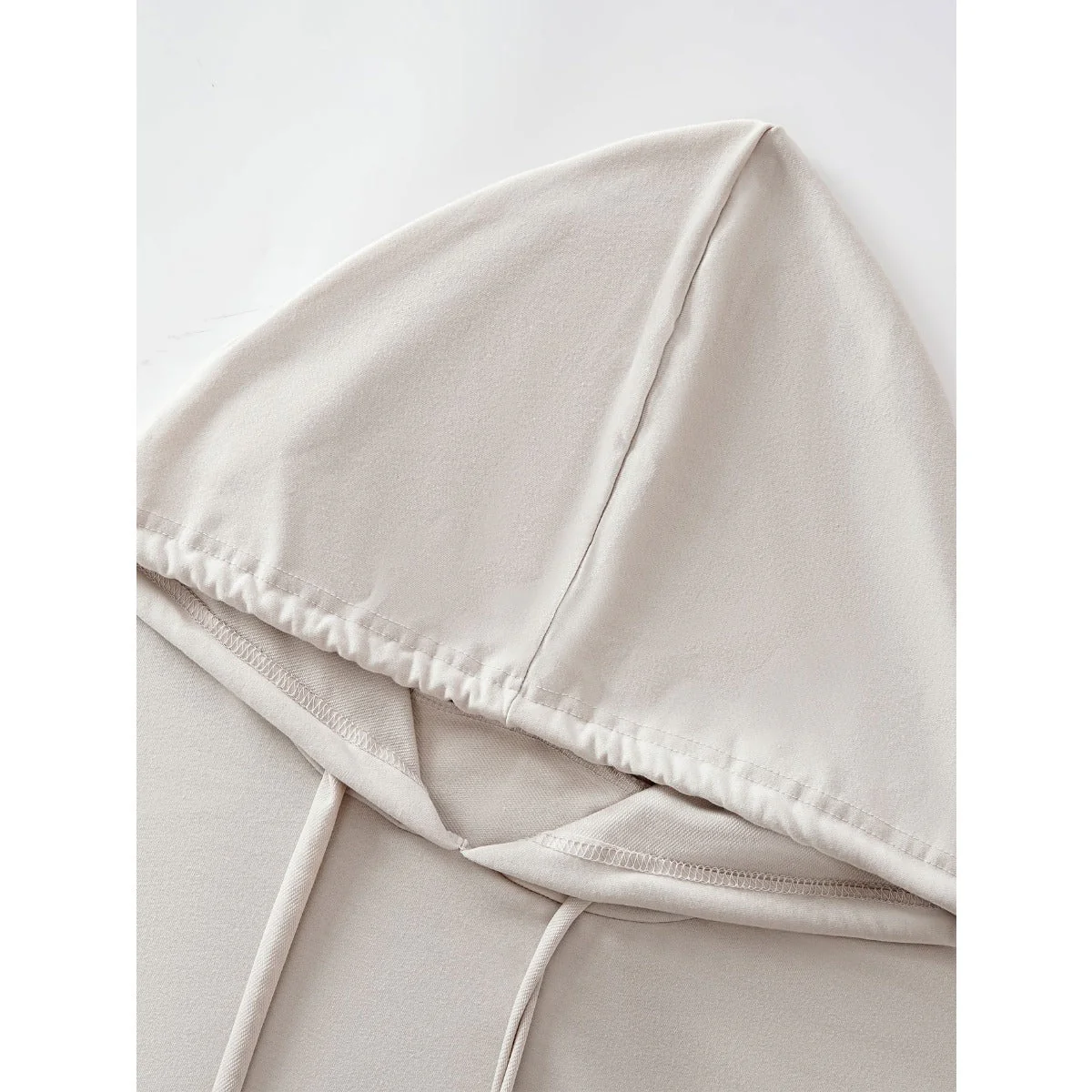 Hooded Pocket Casual Solid Color Dress Robe - Modest Long Sleeve Lounge Dress with Drawstring Hood(MA282) - Image 12