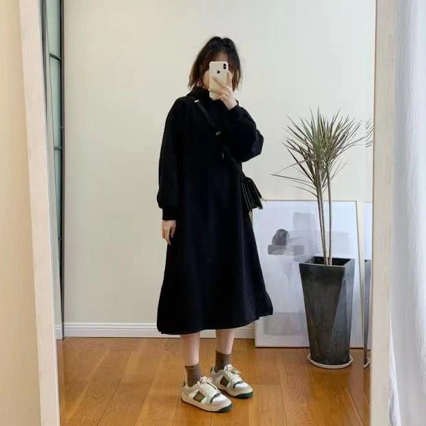 Hooded Pullover Long Sweatshirt (MS072) - Image 5