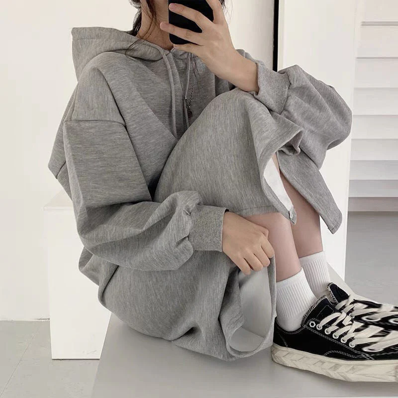 Hooded Pullover Long Sweatshirt (MS072) - Image 6