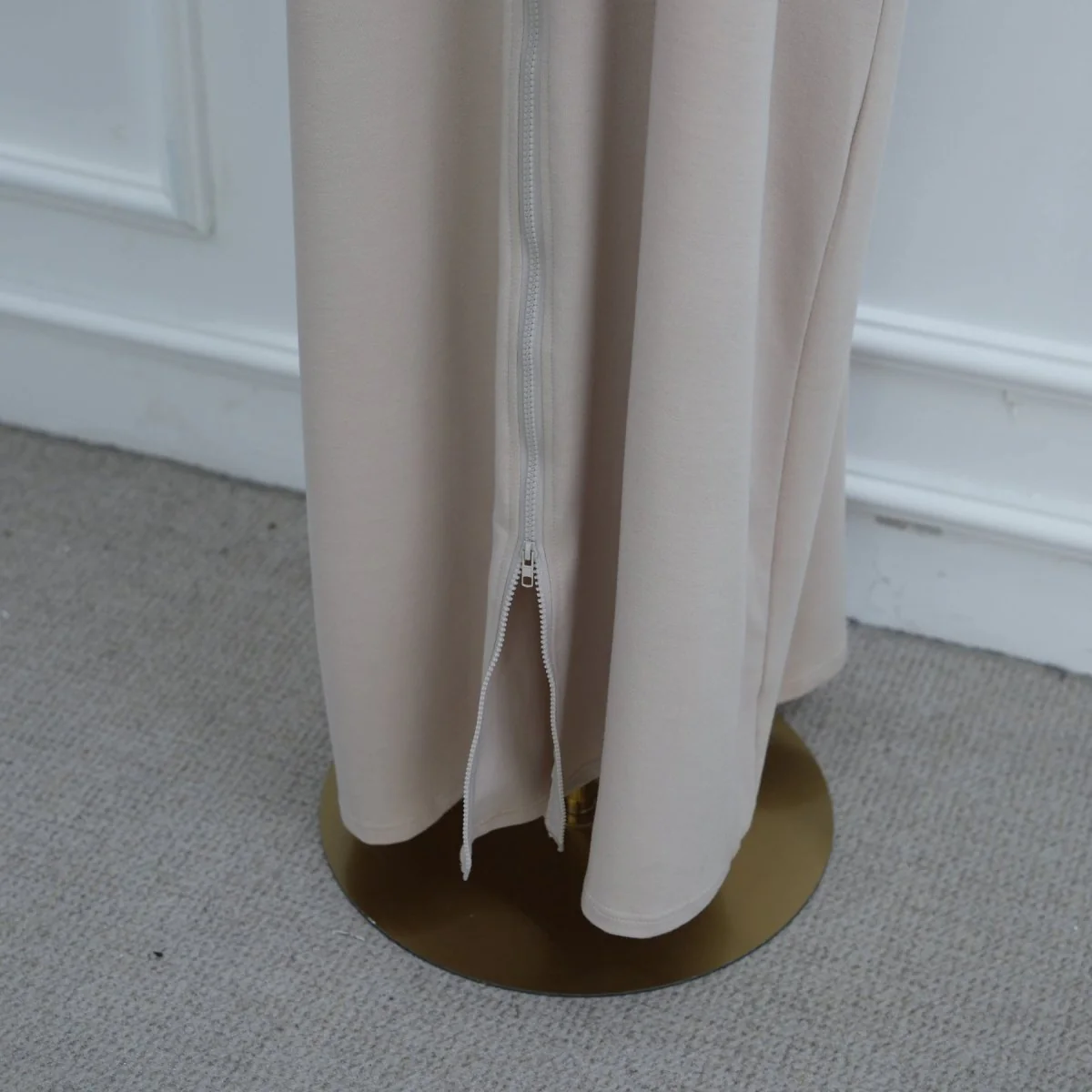 Hooded Zip-Front Abaya with Pockets (MA389) - Image 15