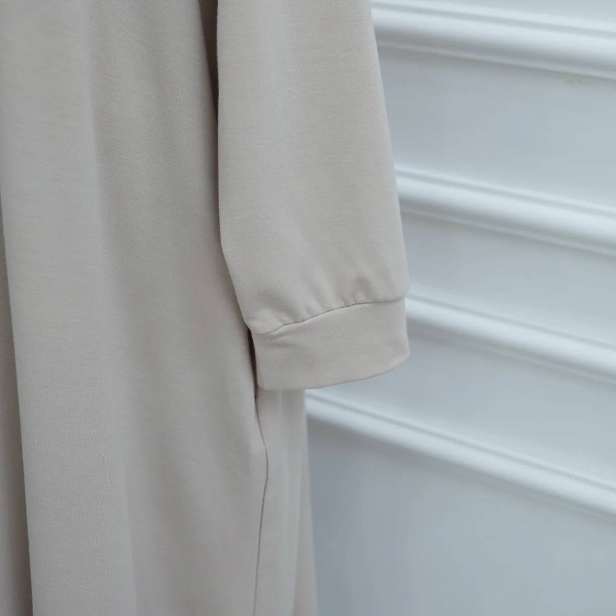 Hooded Zip-Front Abaya with Pockets (MA389) - Image 16