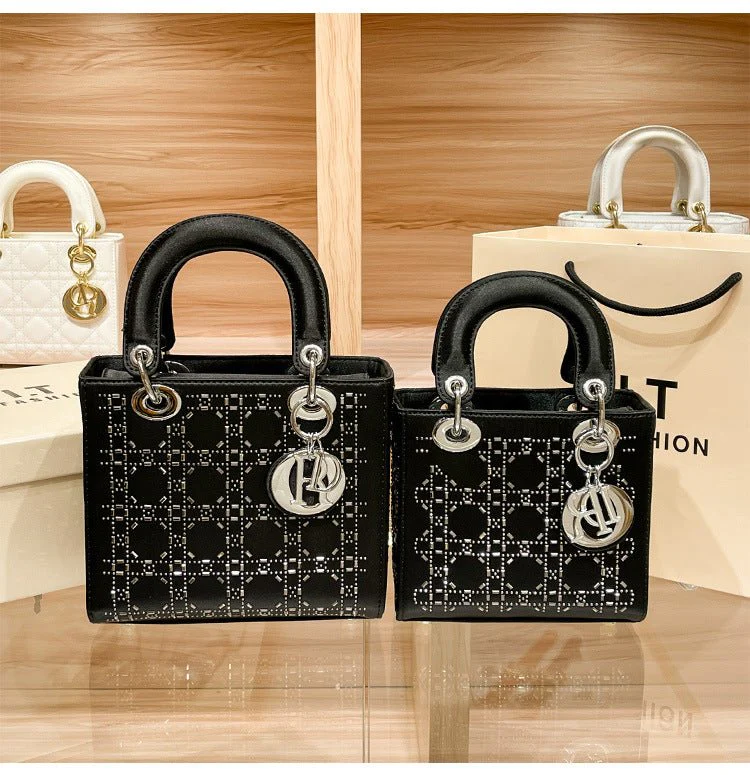 Hot diamond heavy industry high-end satin Princess Diana bag(MAC220) - Image 12