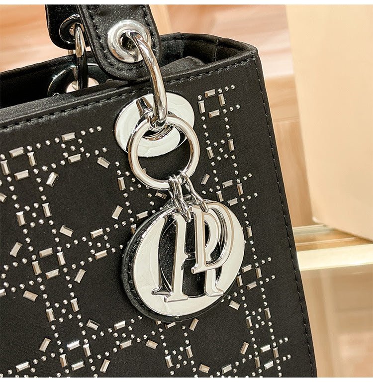 Hot diamond heavy industry high-end satin Princess Diana bag(MAC220) - Image 18