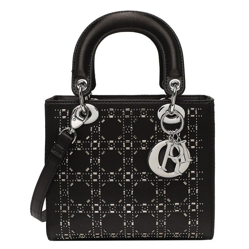 Hot diamond heavy industry high-end satin Princess Diana bag(MAC220) - Image 6